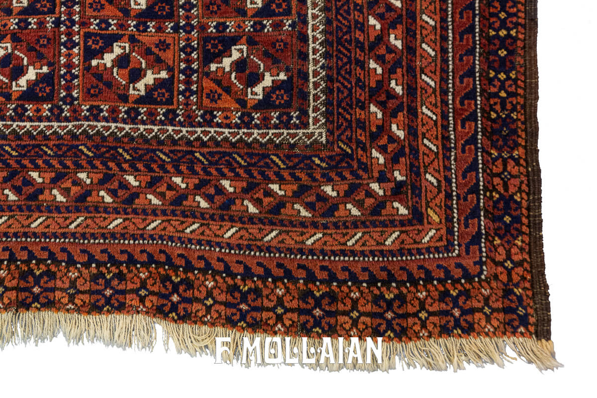 Antique Baluch Rug Red Color n°:81542641